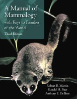 Martin et al., A Manual of Mammalogy, 3/E